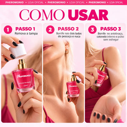 Novo Pheromonio Spray + Roll-on de Bolsa GRÁTIS
