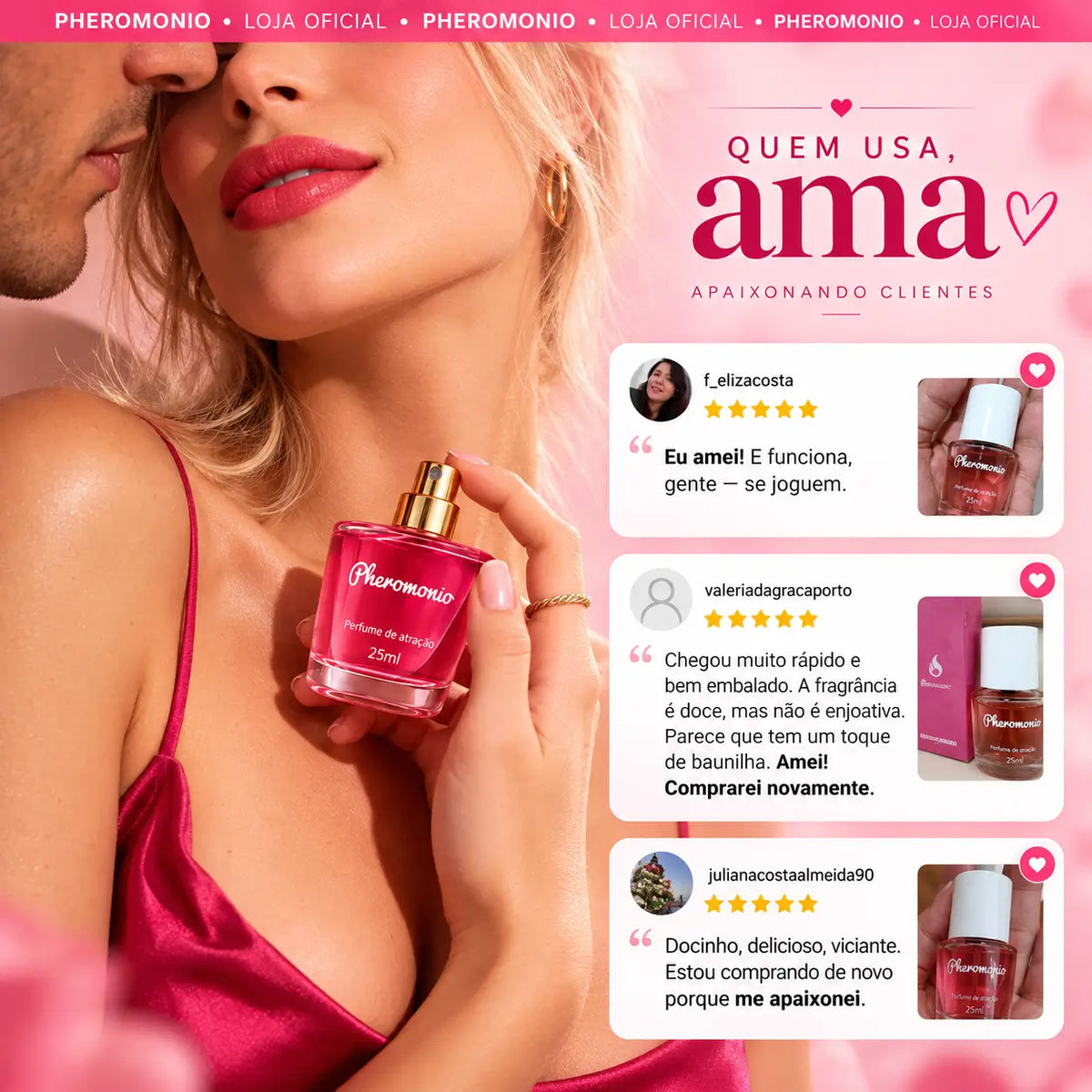 Novo Pheromonio Spray + Roll-on de Bolsa GRÁTIS