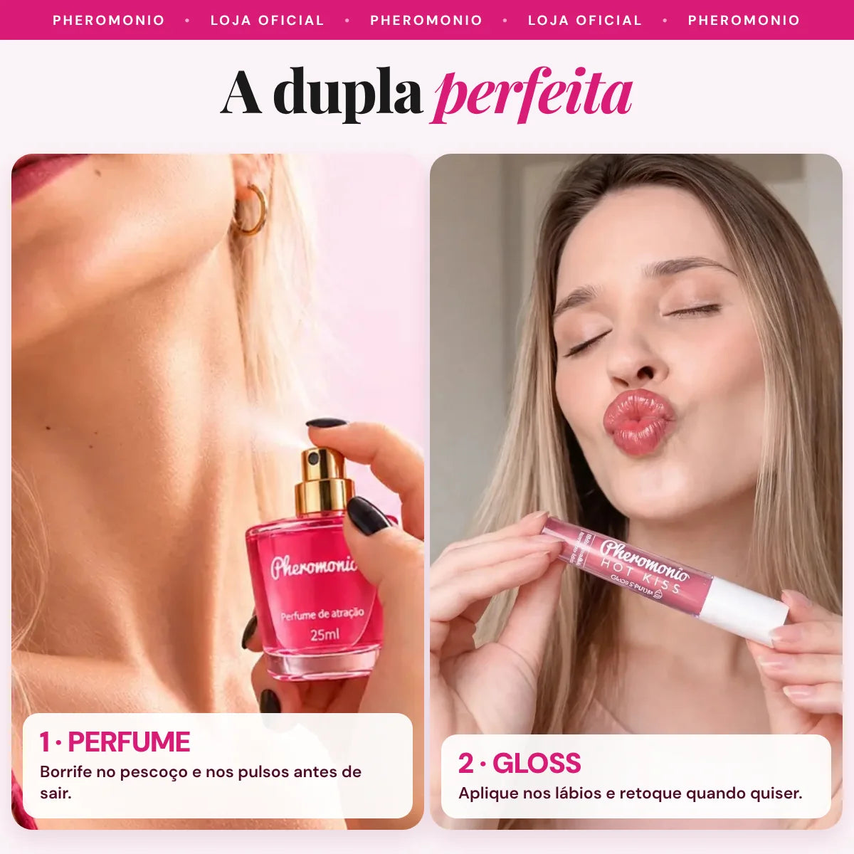 KIT Perfume Spray + Gloss Plump