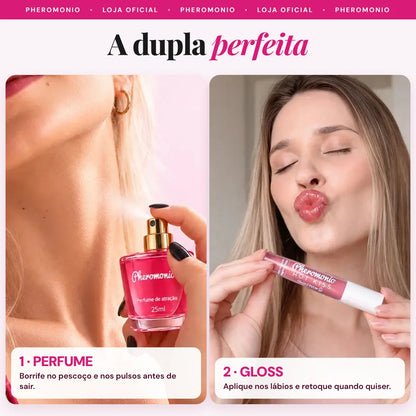 KIT Perfume Spray + Gloss Plump