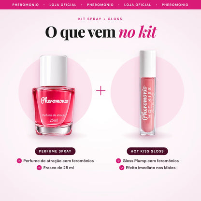 KIT Perfume Spray + Gloss Plump